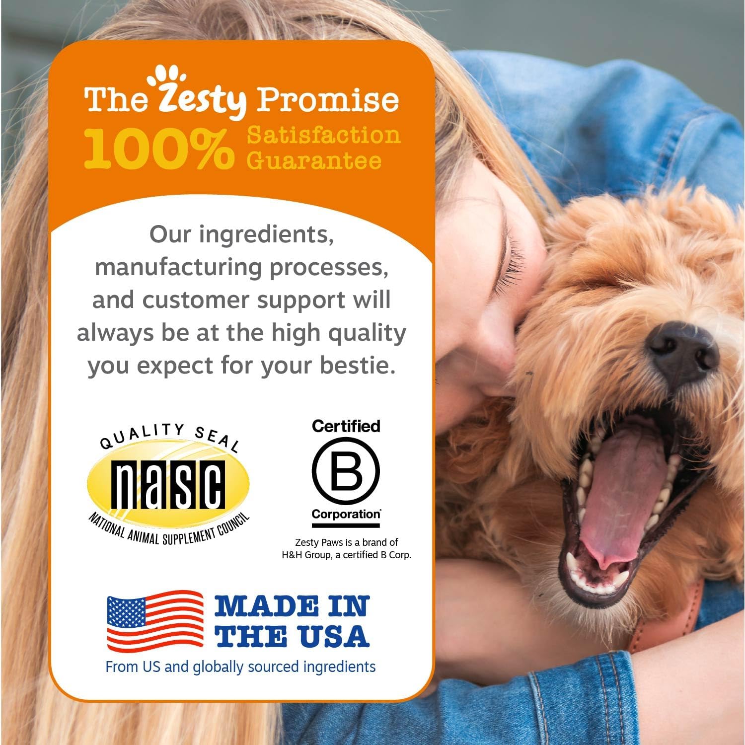 Zesty Paws 90 Probiotics for Dogs Digestive Enzymes for Gut Flora Pumpkin