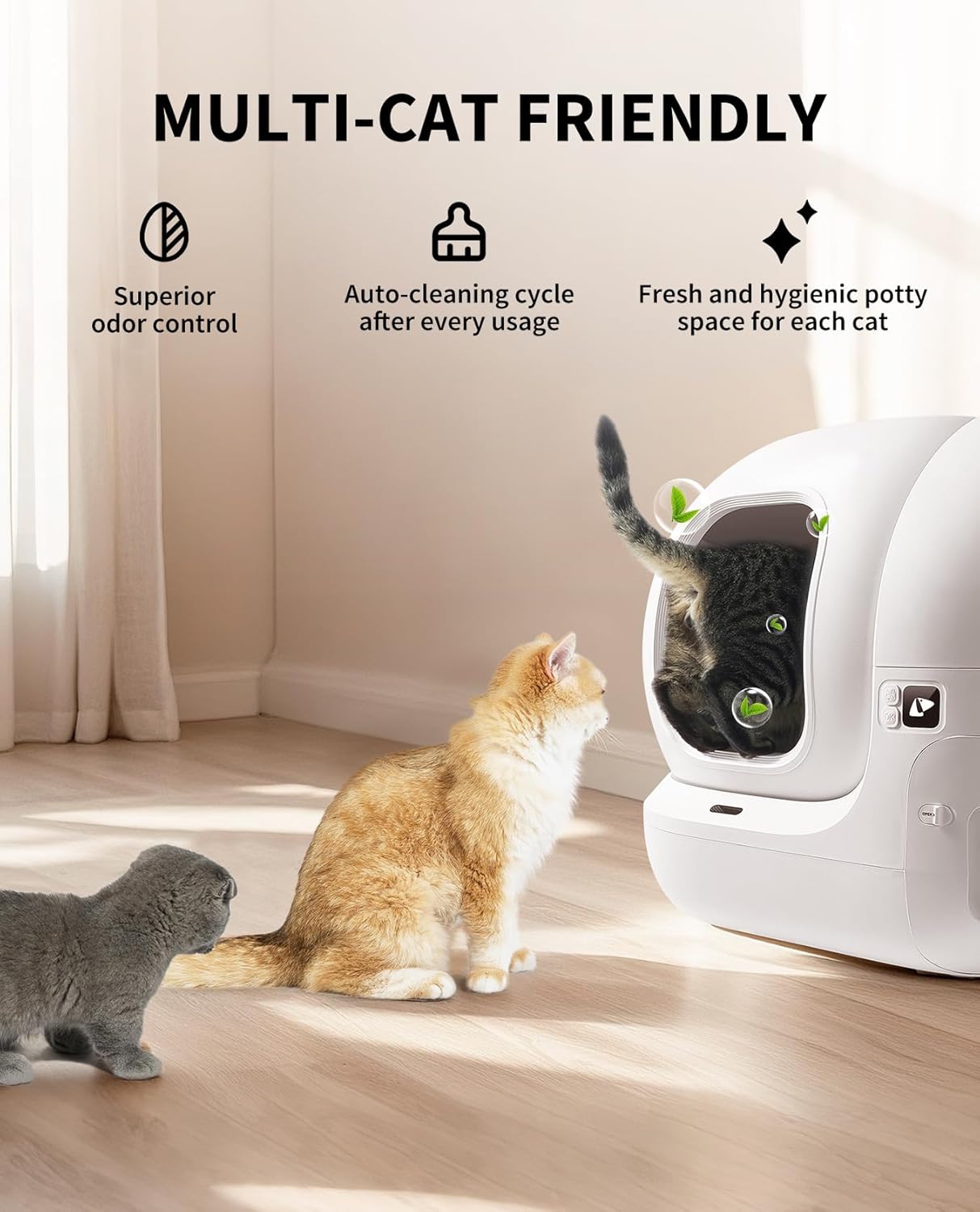 PETKIT PuraMAX 2 Automatic Smart Cat Litter Box Self-Cleaning Cat Litter Box