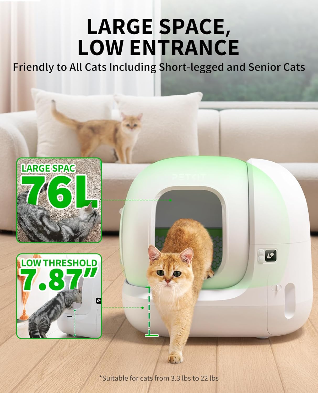 PETKIT PuraMAX 2 Automatic Smart Cat Litter Box Self-Cleaning Cat Litter Box
