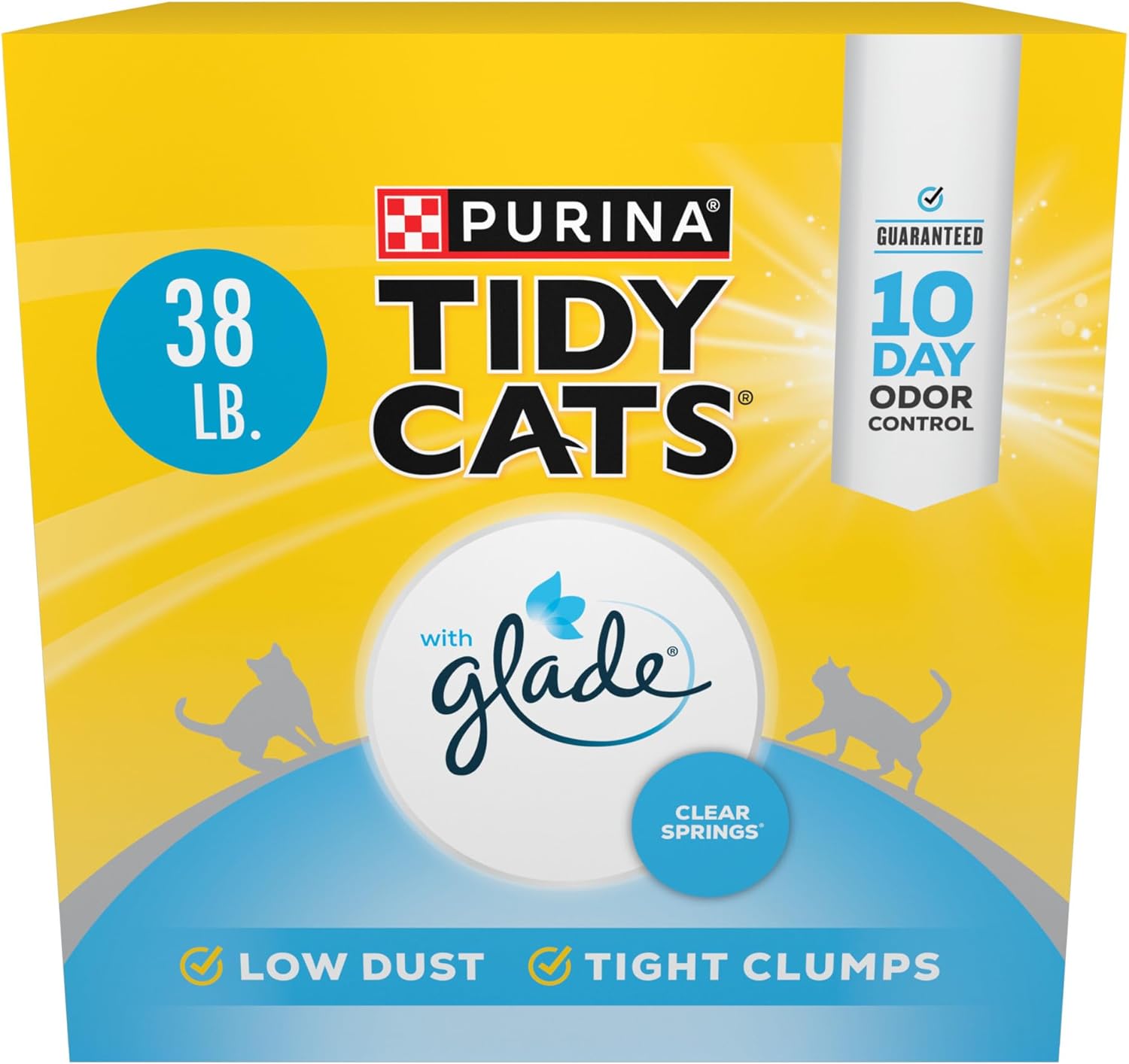 2Pack Purina  Clumping Multi Cat Litter, Glade Clear Springs - 16 Lb. Bag