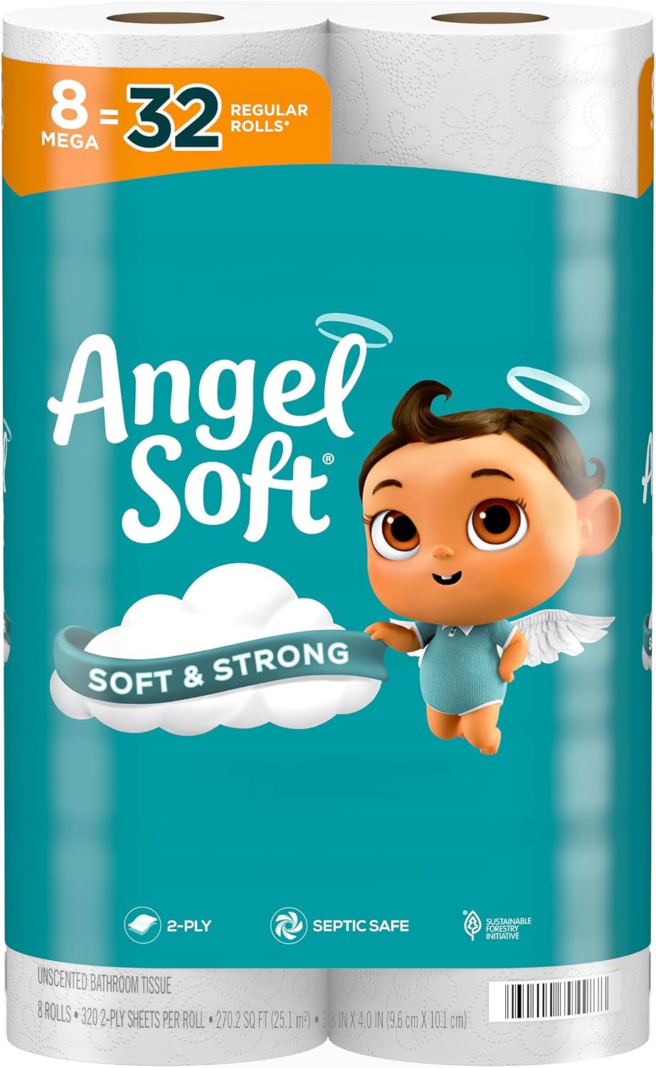 Angel Soft Toilet Paper Mega Count 16