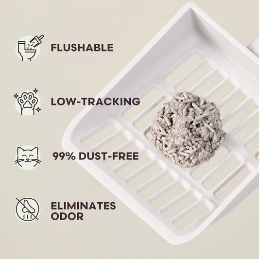 Tuft + Paw Really Great Cat Litter, Low Tracking Tofu Cat Litter, 2Bags