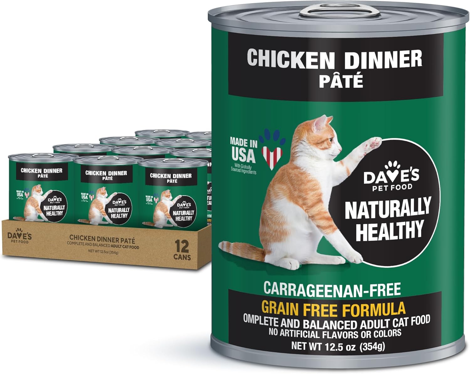 Pet Food Grain Free Wet Canned Cat Food (Turkey) Added Vitamins & Minerals