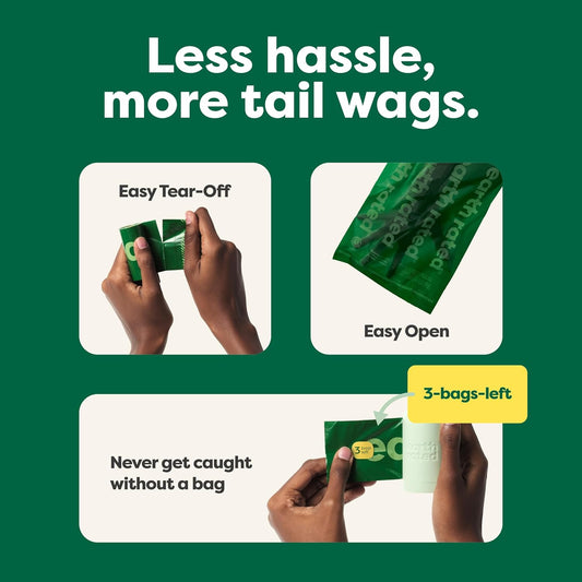 Dog Poop Bags - Leak-Proof and Extra-Thick Pet Waste Bags for Big and Small Dogs