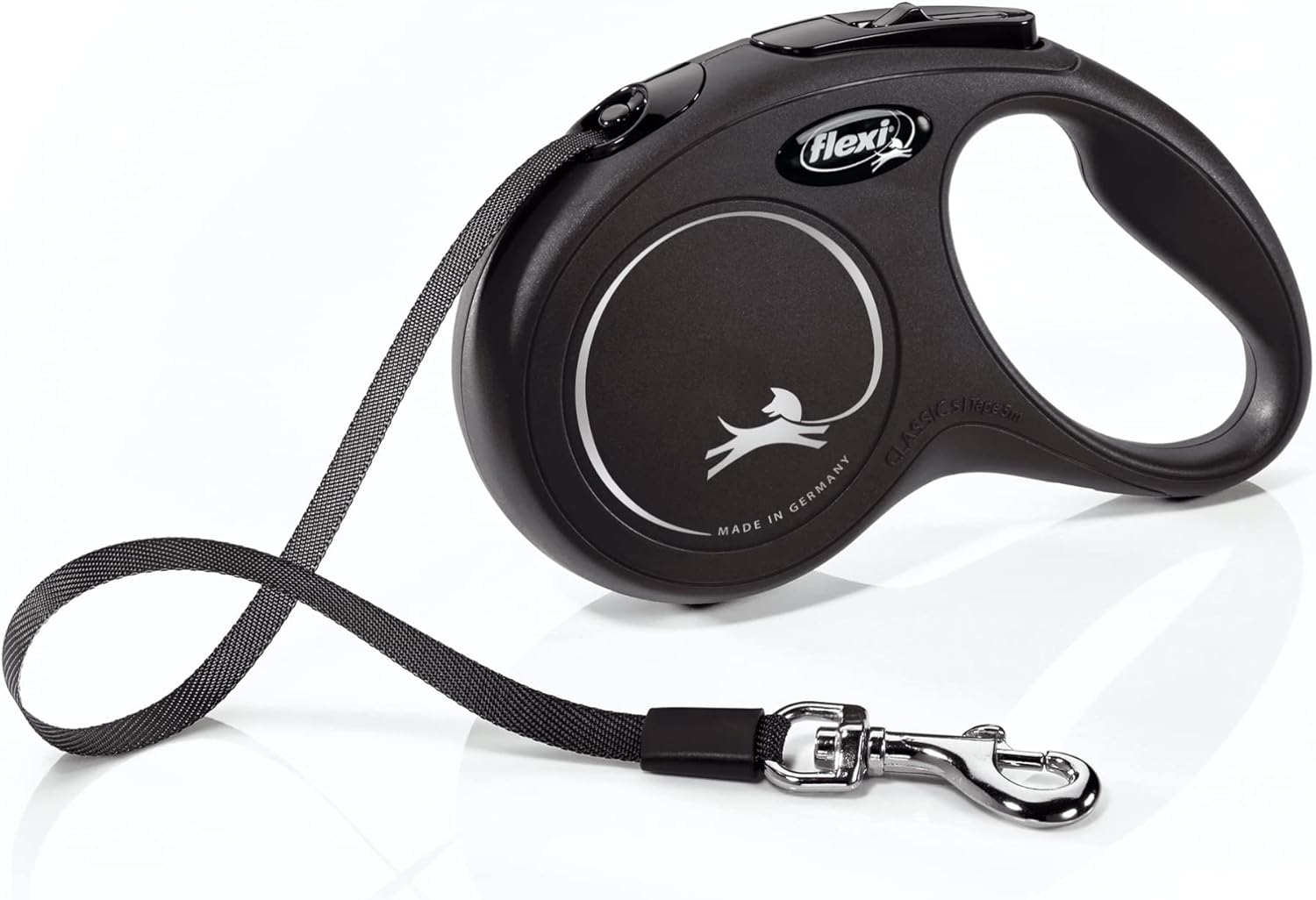 Flexi 26ft Retractable Dog Leash Medium Black Premium Quality Safety Control