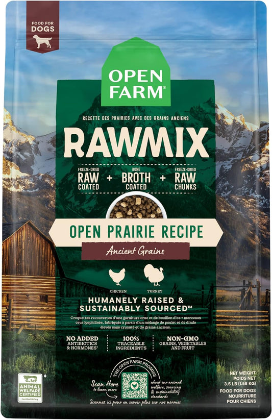 RawMix Dry Dog Food with Ancient Grains, 3.5lb Bag