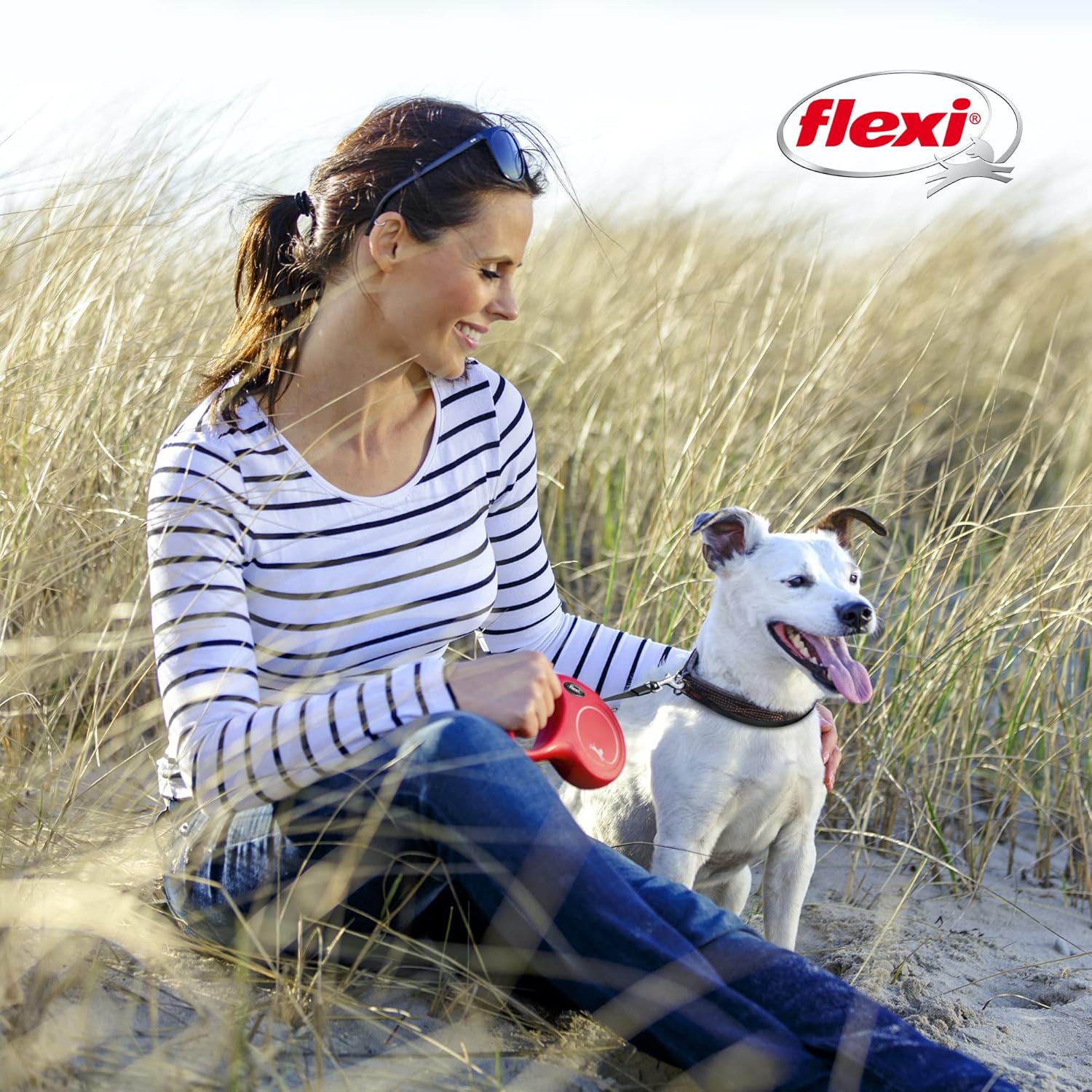 Flexi 26ft Retractable Dog Leash Medium Black Premium Quality Safety Control