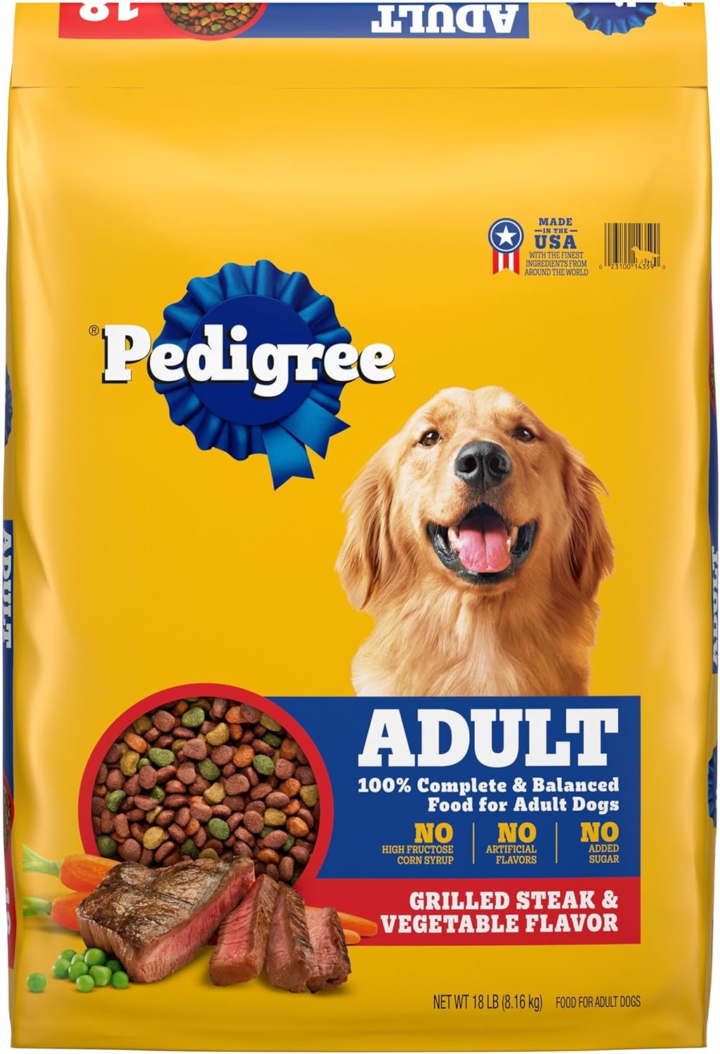 2Pack Complete Nutrition Adult Dry Dog Food, Roasted Chicken & Vegetable Flavor, 18 Lb