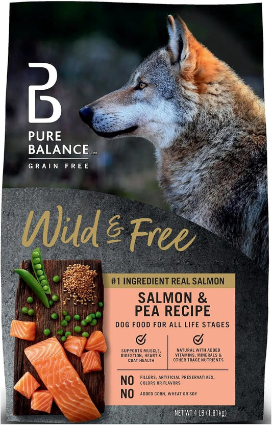 Pure Balance Wild & Free Salmon & Pea Recipe Dry Dog Food, Grain-Free