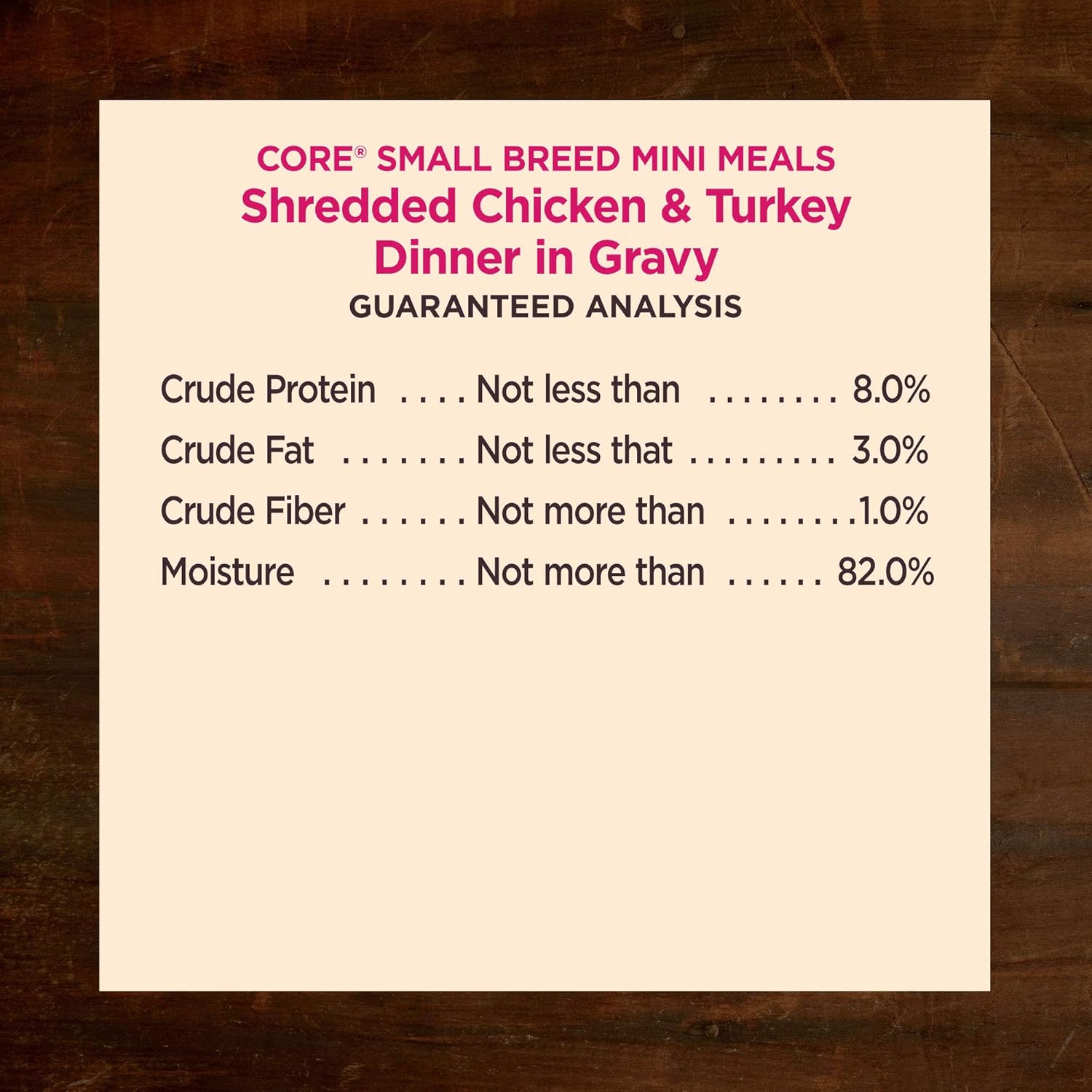 Wellness CORE Natural Grain Free Small Breed Mini Meals Wet Dog Food, Shredded