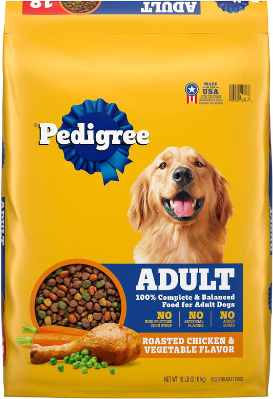 2Pack Complete Nutrition Adult Dry Dog Food, Roasted Chicken & Vegetable Flavor, 18 Lb