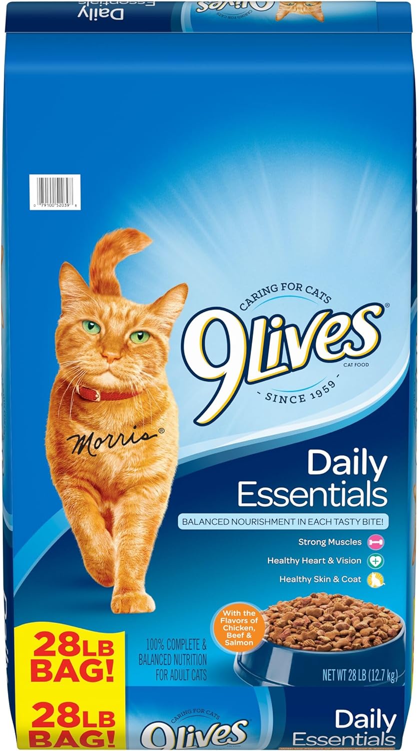 2 Bag 9Lives Daily Essentials Dry Cat Food, 20-Pound Bag