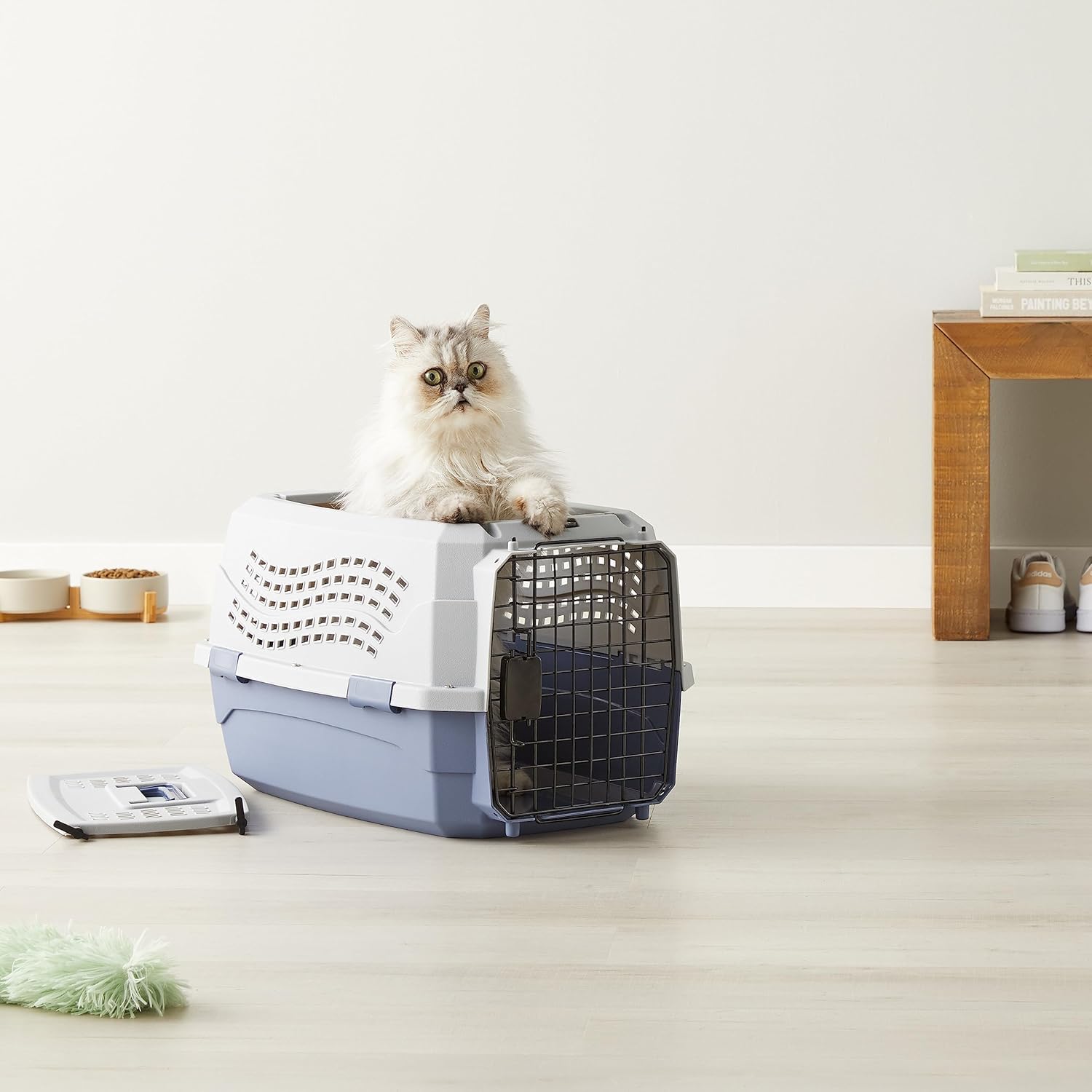 Pet, Cat, Dog Travel Carrier, 23" 2-Door Top-Load Hard-Sided Portable Dog Kennel