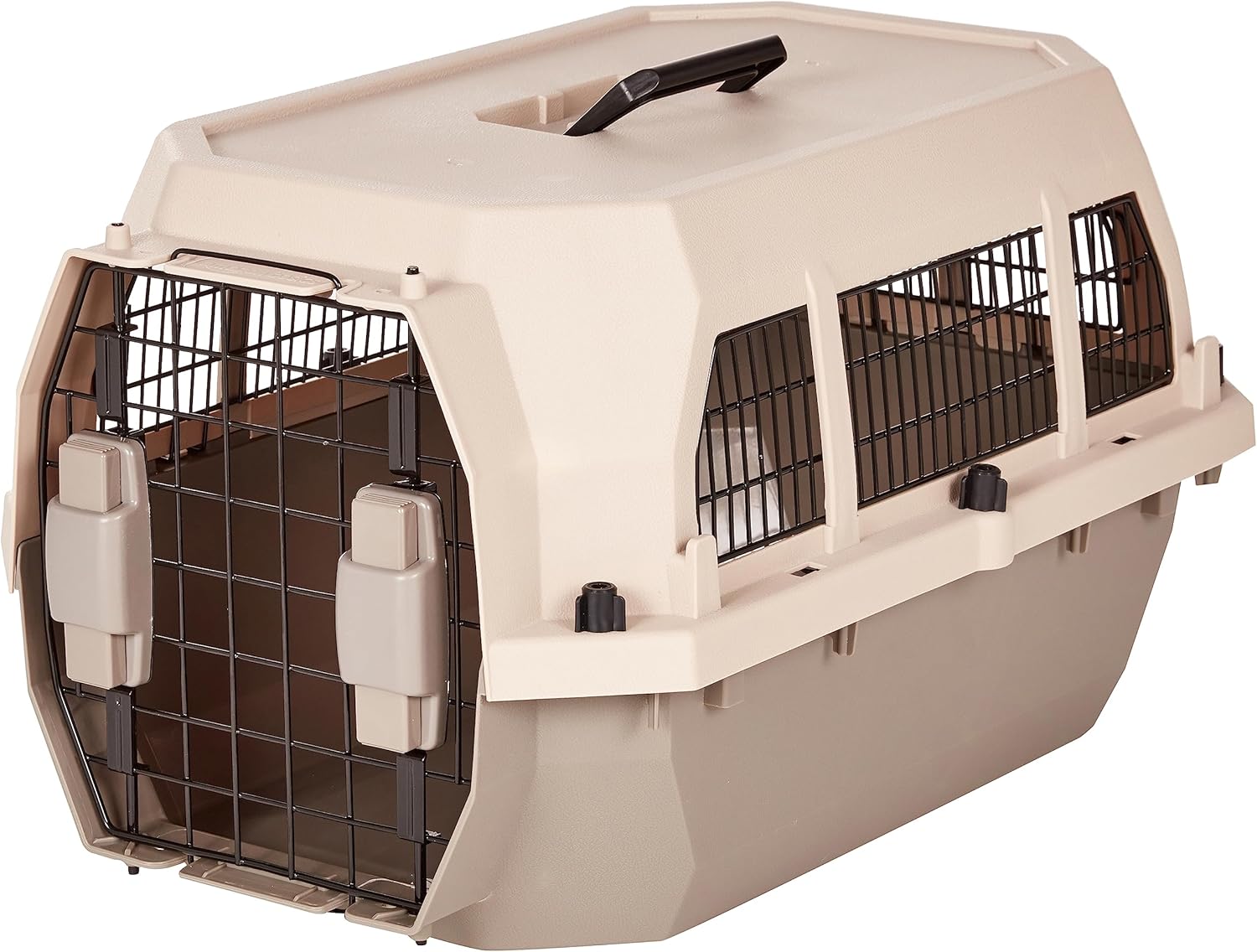 Pet, Cat, Dog Travel Carrier, 23" 2-Door Top-Load Hard-Sided Portable Dog Kennel