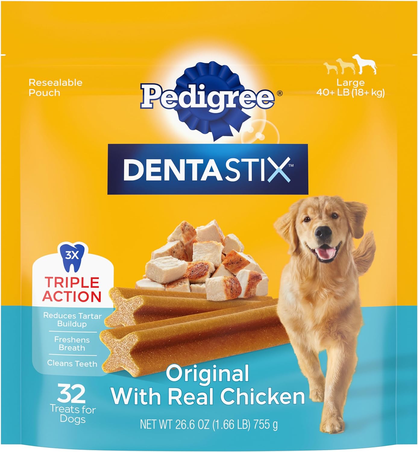 2 Pack Pedigree Dentastix Treats for Dogs Variety Pack, 2.73 lb