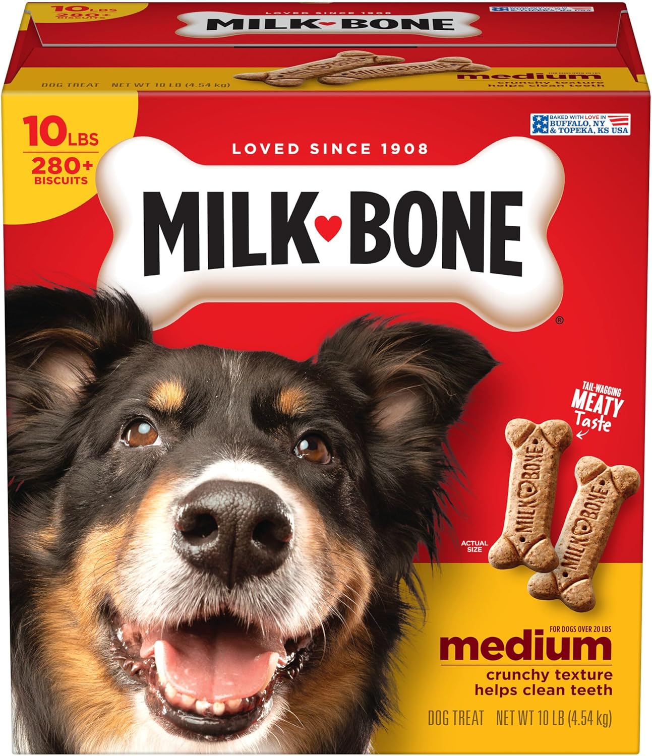 2Pack Original Dog Treats Biscuits for Large Dogs, 10 Pounds (Packaging May Vary)