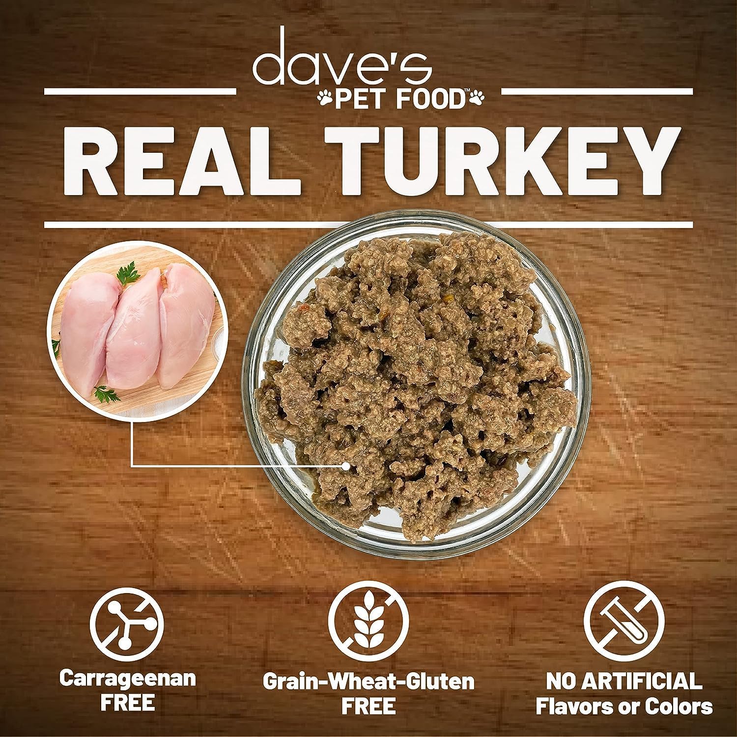 Pet Food Grain Free Wet Canned Cat Food (Turkey) Added Vitamins & Minerals