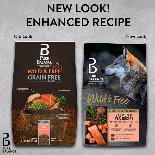 Pure Balance Wild & Free Salmon & Pea Recipe Dry Dog Food, Grain-Free
