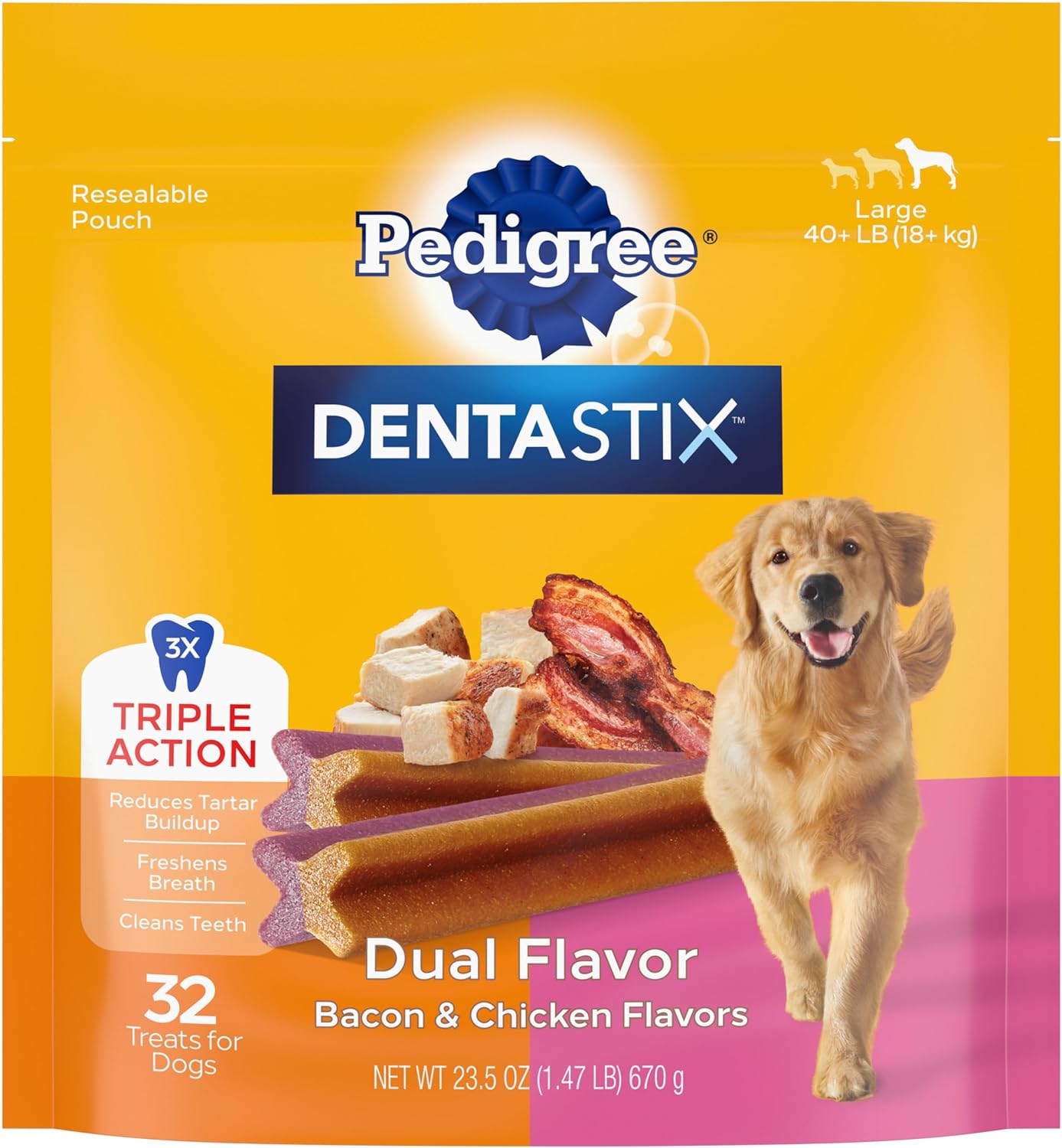 2 Pack Pedigree Dentastix Treats for Dogs Variety Pack, 2.73 lb