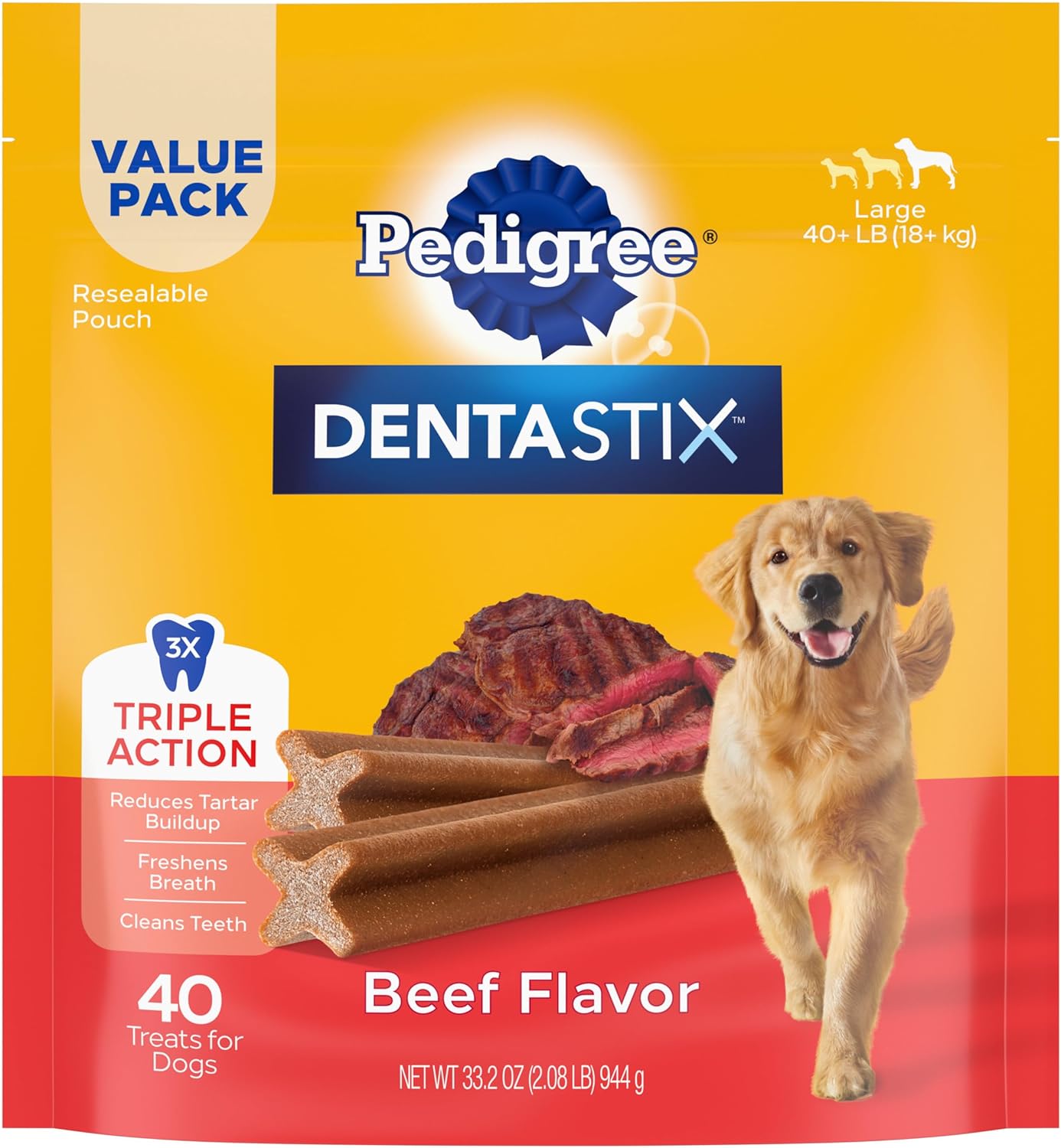 2 Pack Pedigree Dentastix Treats for Dogs Variety Pack, 2.73 lb