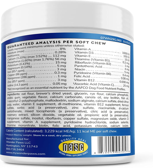 Premium Multivitamin For Dogs For Immune, Joint, Skin, Heart, & Digestive Health