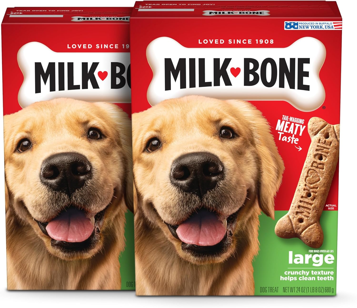 2Pack Original Dog Treats Biscuits for Large Dogs, 10 Pounds (Packaging May Vary)