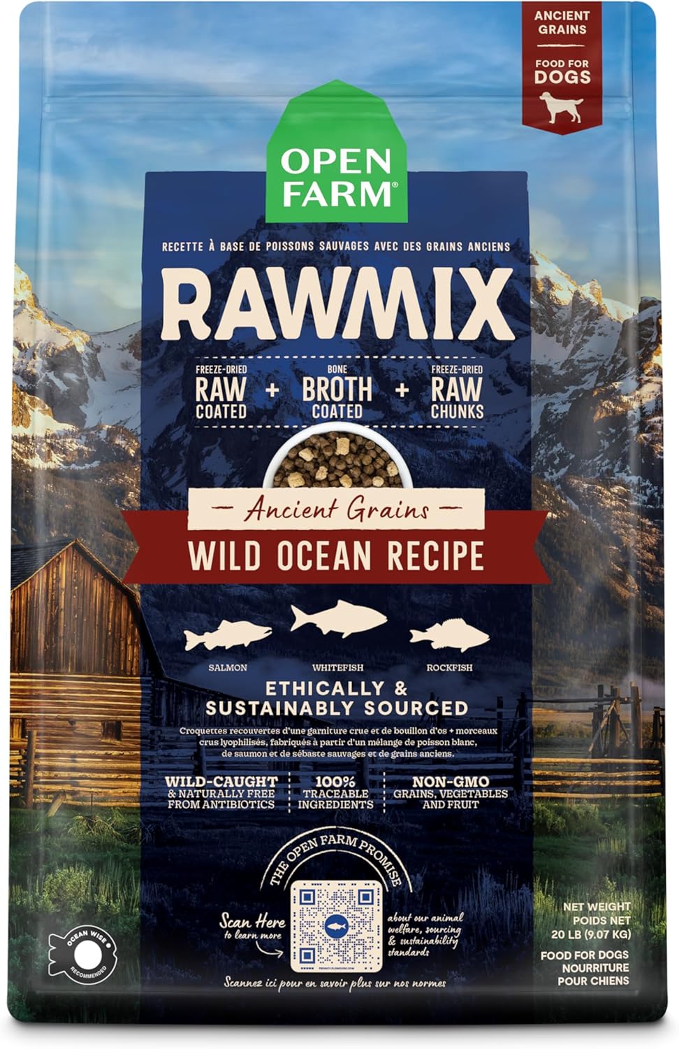 RawMix Dry Dog Food with Ancient Grains, 3.5lb Bag