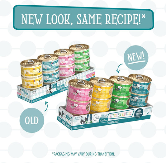 Weruva Cats in The Kitchen Kitchen Cuties Variety Pack Wet Cat Food 3.2oz