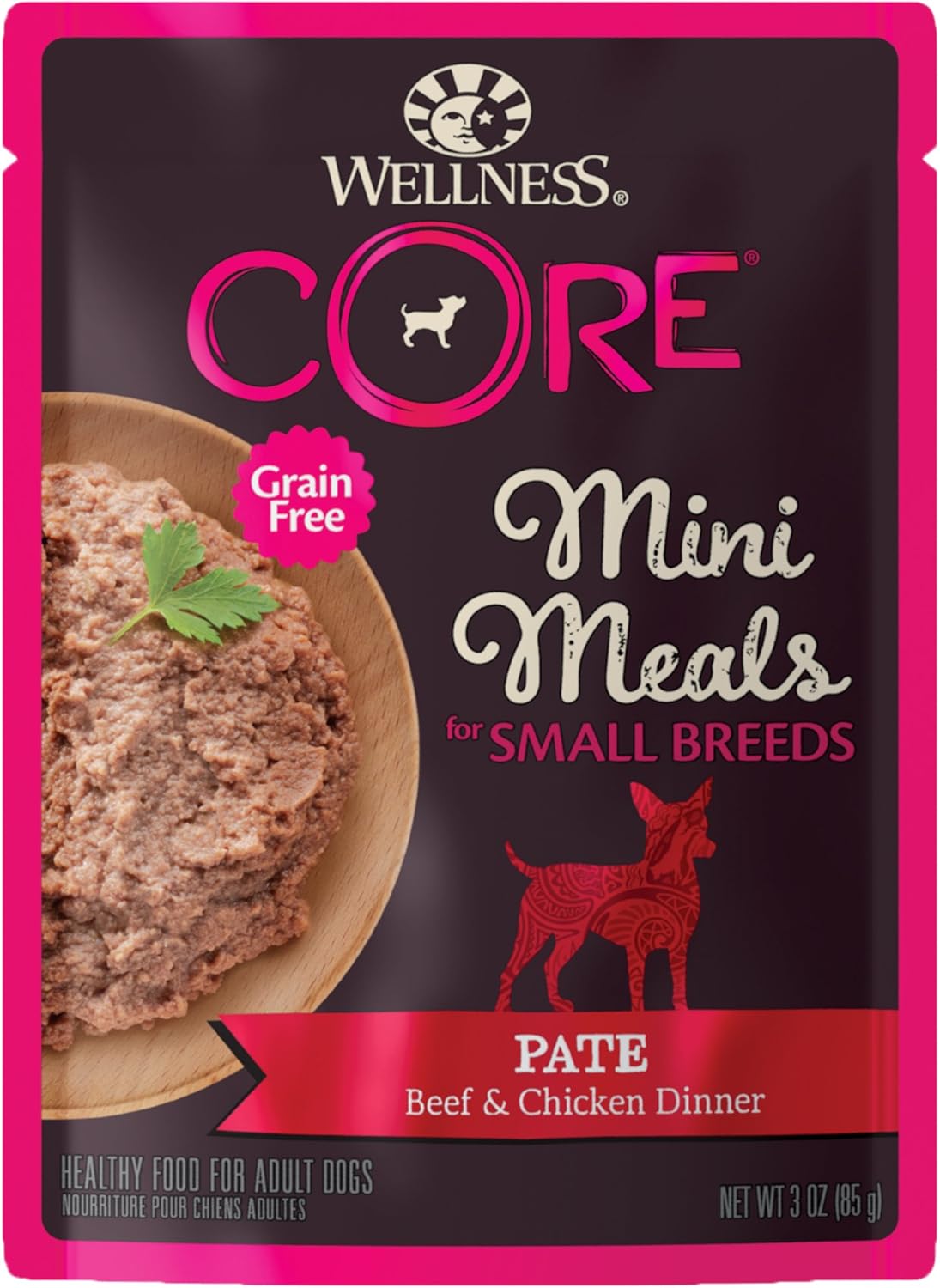 Wellness CORE Natural Grain Free Small Breed Mini Meals Wet Dog Food, Shredded