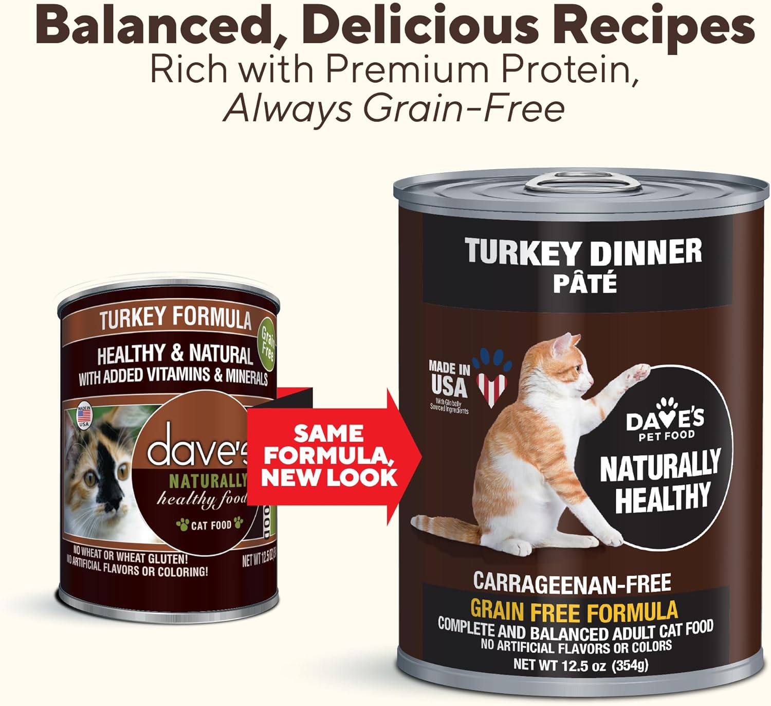 Pet Food Grain Free Wet Canned Cat Food (Turkey) Added Vitamins & Minerals