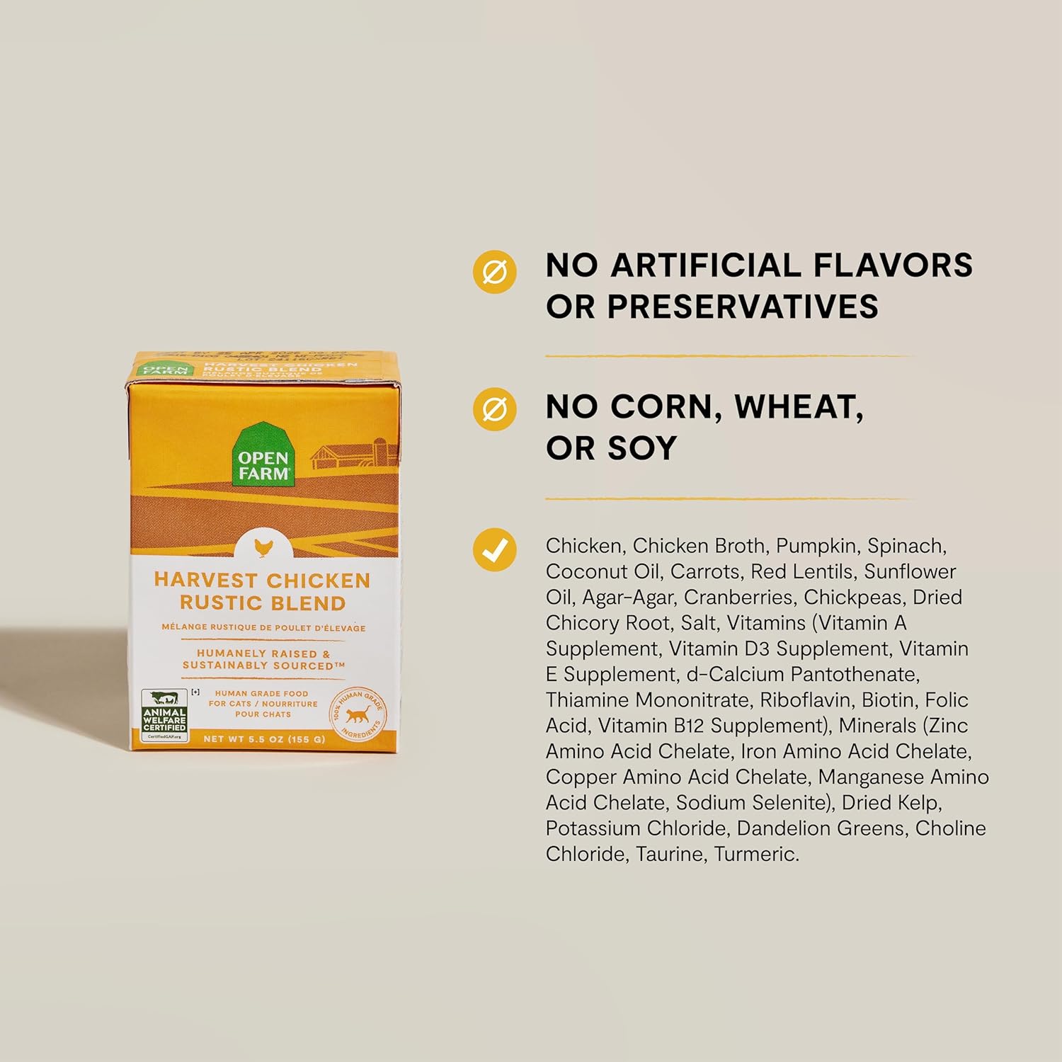 Rustic Blend Wet Cat Food, Complete & Balanced Medley Harvest Chicken Recipe