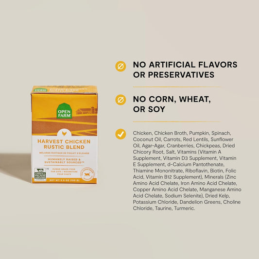 Rustic Blend Wet Cat Food, Complete & Balanced Medley Harvest Chicken Recipe