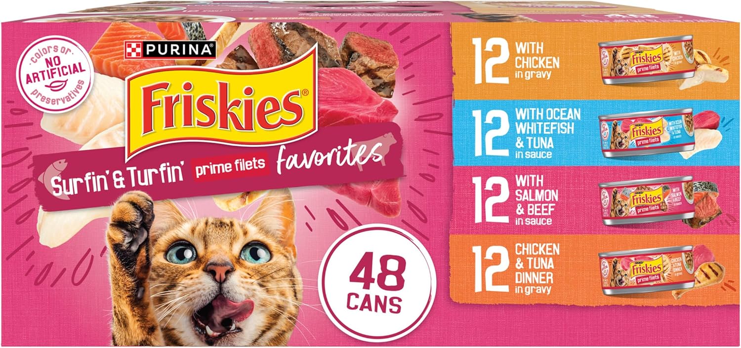40Pack Purina  Gravy Wet Cat Food Variety Pack, Chicken, Ocean Whitefish
