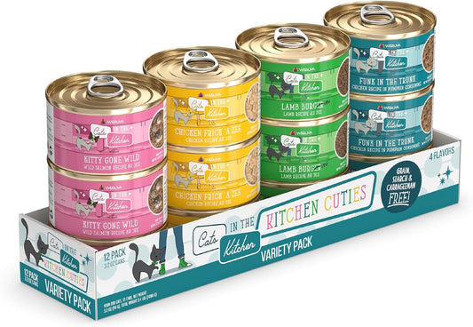 Weruva Cats in The Kitchen Kitchen Cuties Variety Pack Wet Cat Food 3.2oz