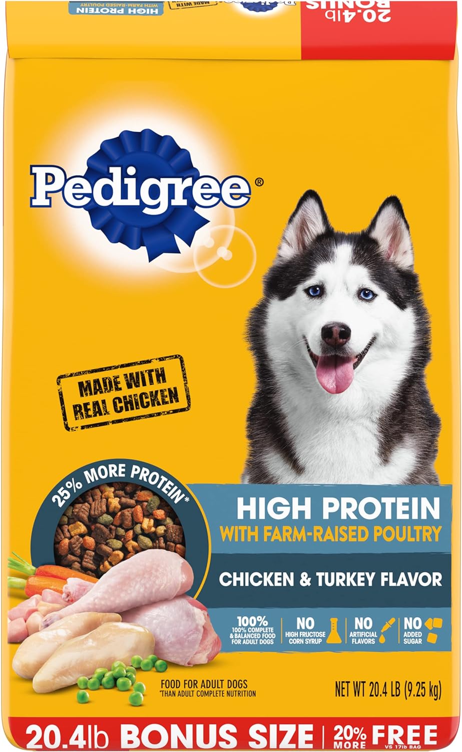 2Pack Complete Nutrition Adult Dry Dog Food, Roasted Chicken & Vegetable Flavor, 18 Lb
