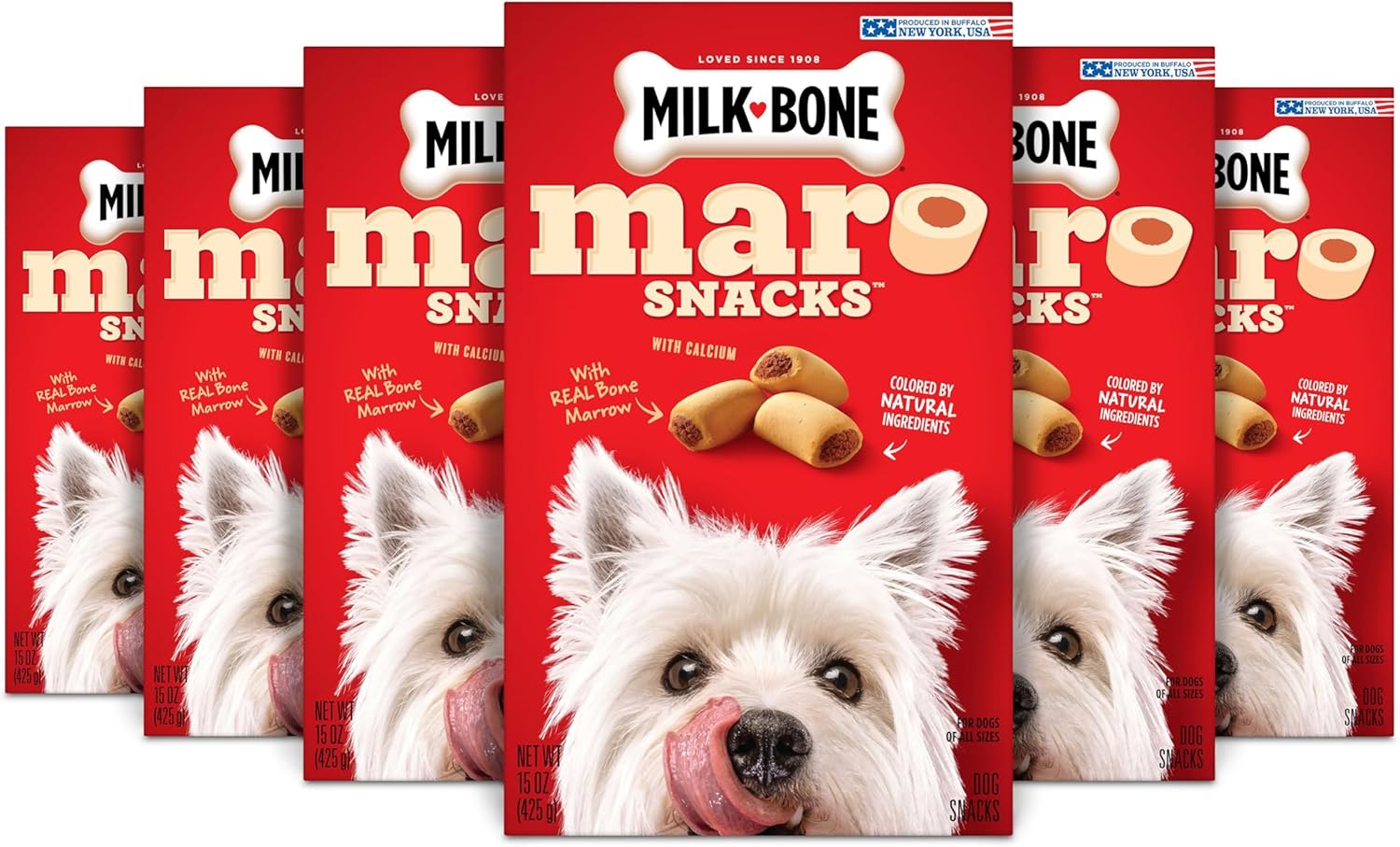 2 Pack Milk-Bone MaroSnacks Small Dog Treats with Bone Marrow, 40 oz