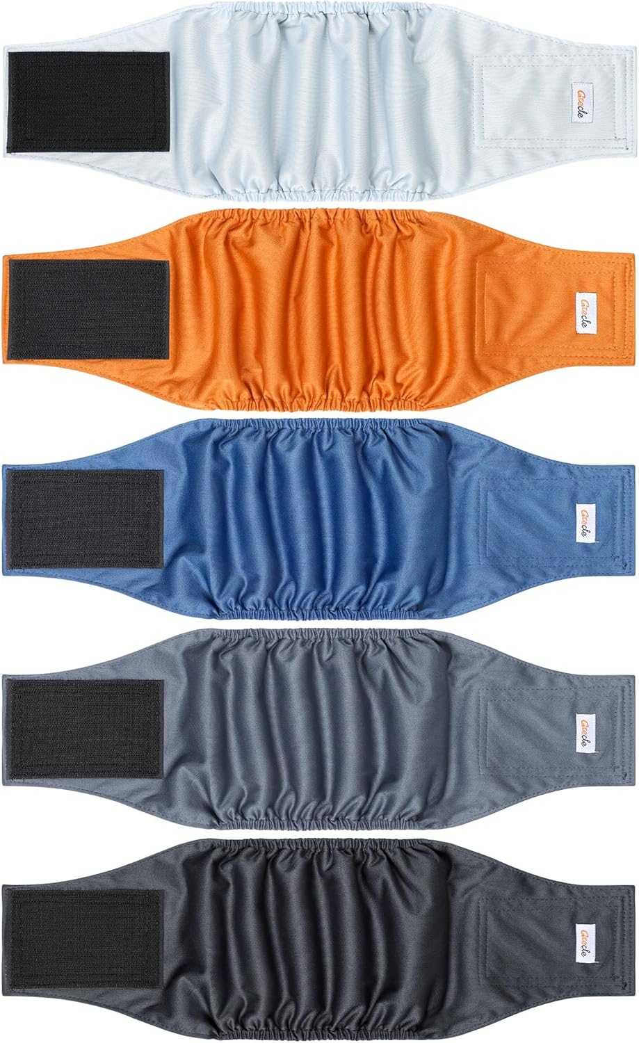 5 Pack Dog Diapers Male Reusable, Premium Belly Bands for Male Dogs