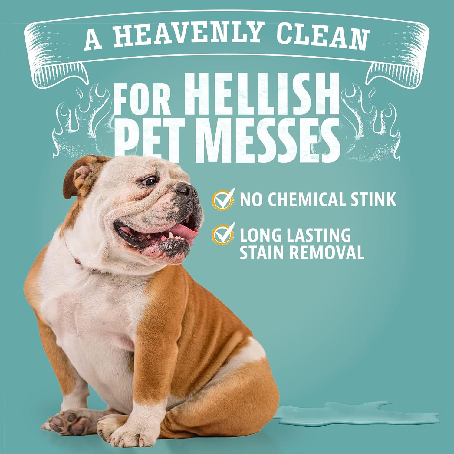 Angry Orange Stain Remover , 32oz Enzyme Pet Cleaner , Dog & Cat Urine Destroyer