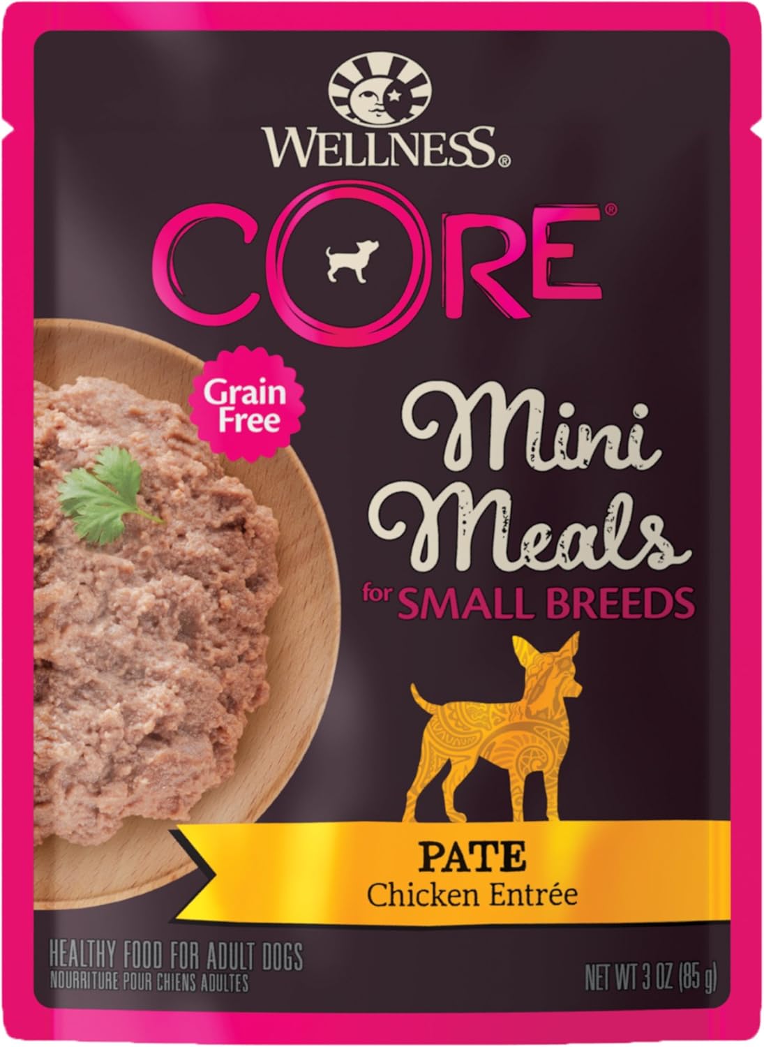 Wellness CORE Natural Grain Free Small Breed Mini Meals Wet Dog Food, Shredded