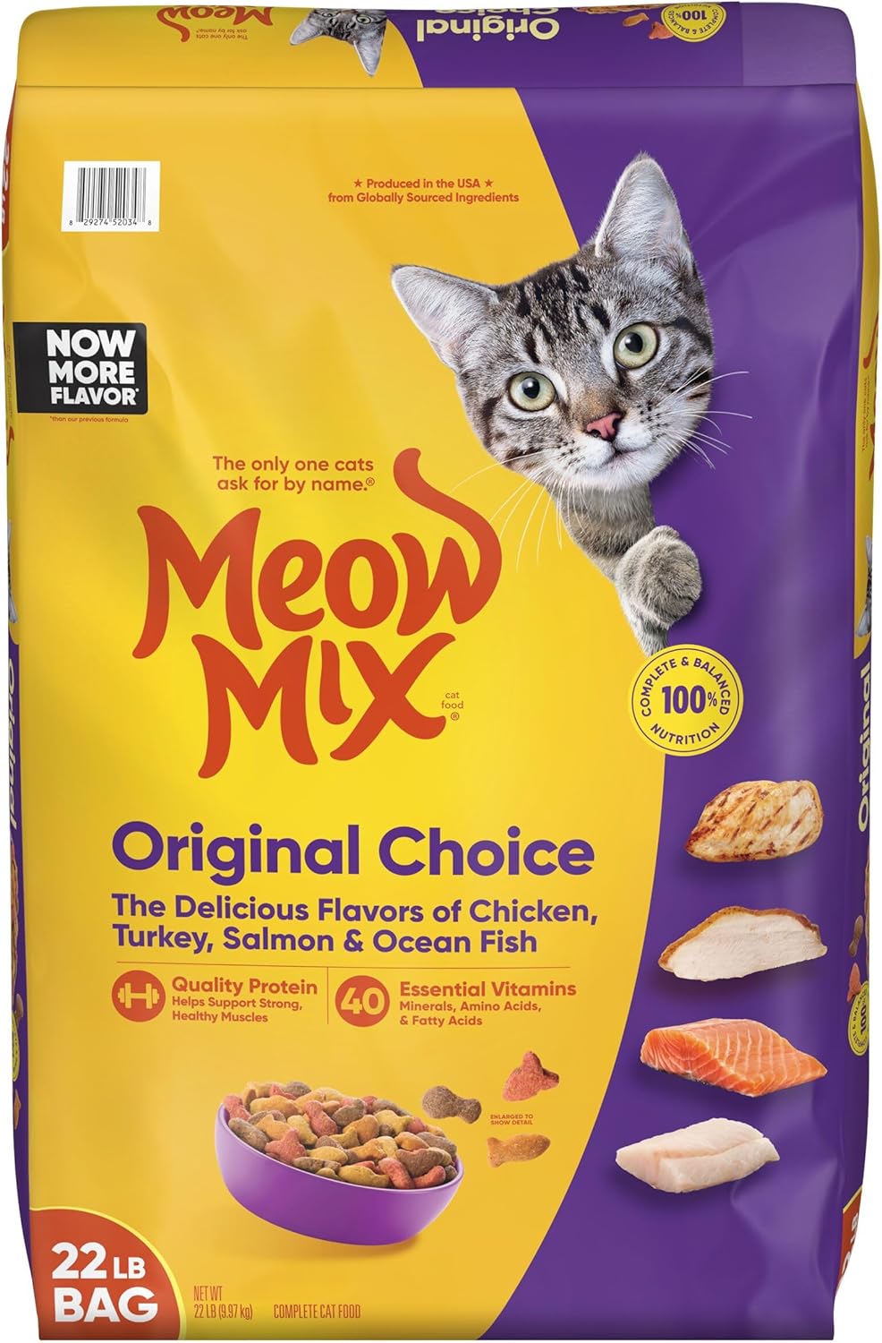 2Pack Original Choice Dry Cat Food, 22 Pound Bag