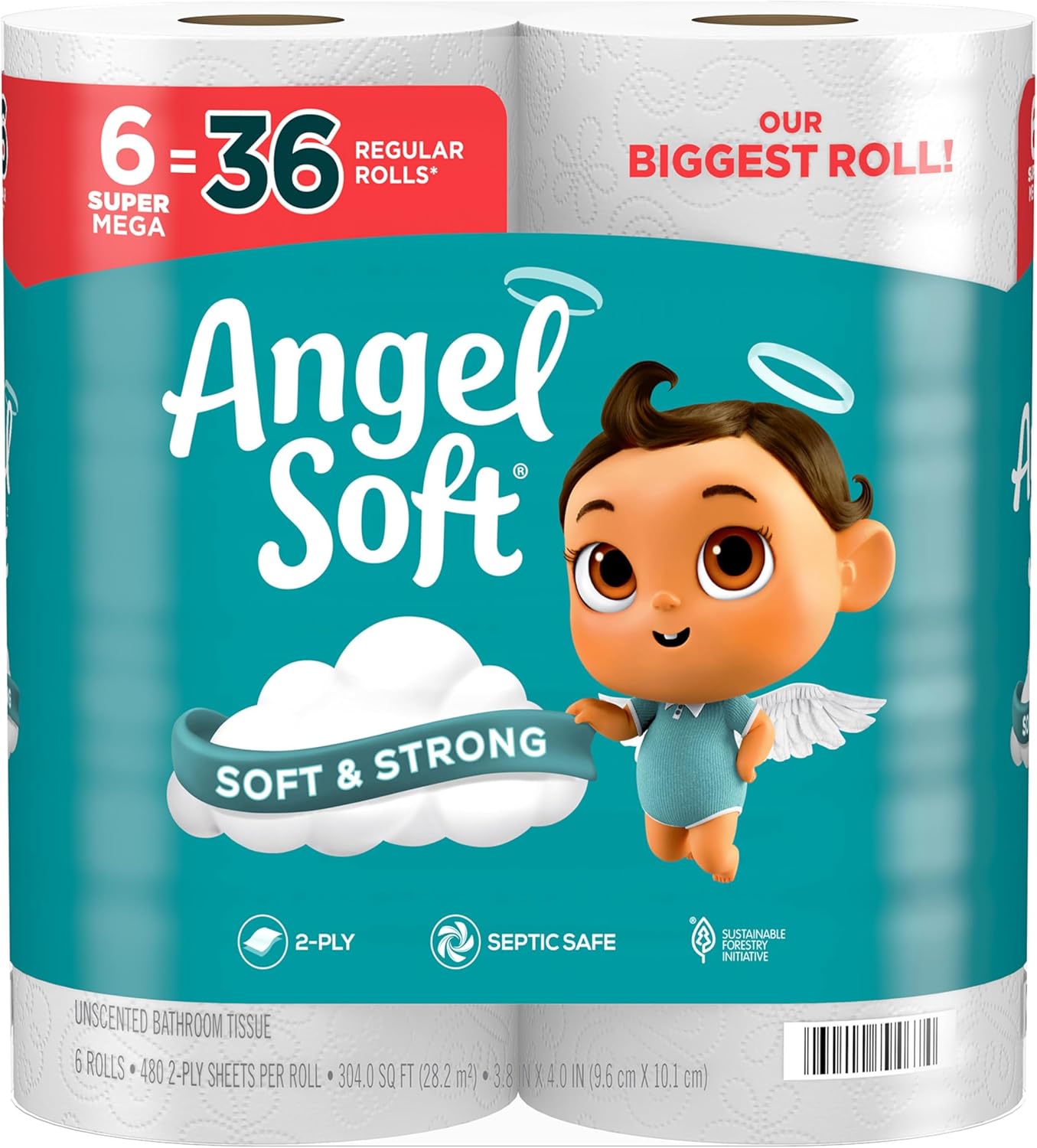 Angel Soft Toilet Paper Mega Count 16