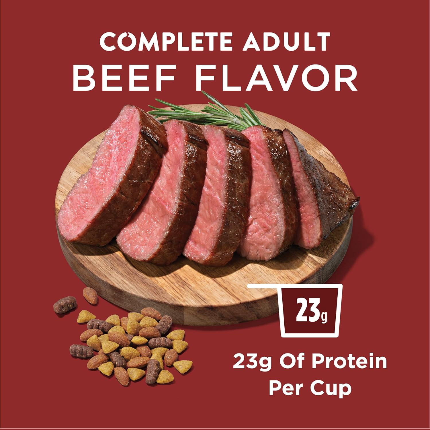 2Pack Complete Adult Dry Dog Food Kibble Beef Flavor - 18.5 Lb. Bag