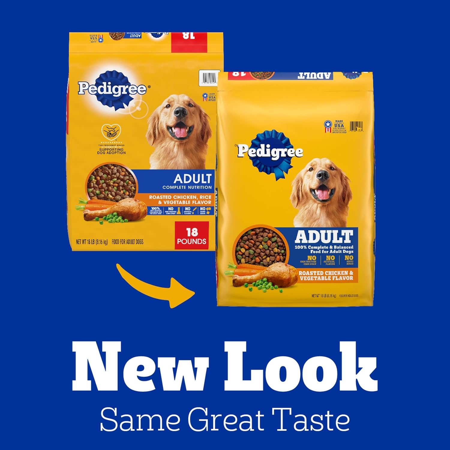 2Pack Complete Nutrition Adult Dry Dog Food, Roasted Chicken & Vegetable Flavor, 18 Lb