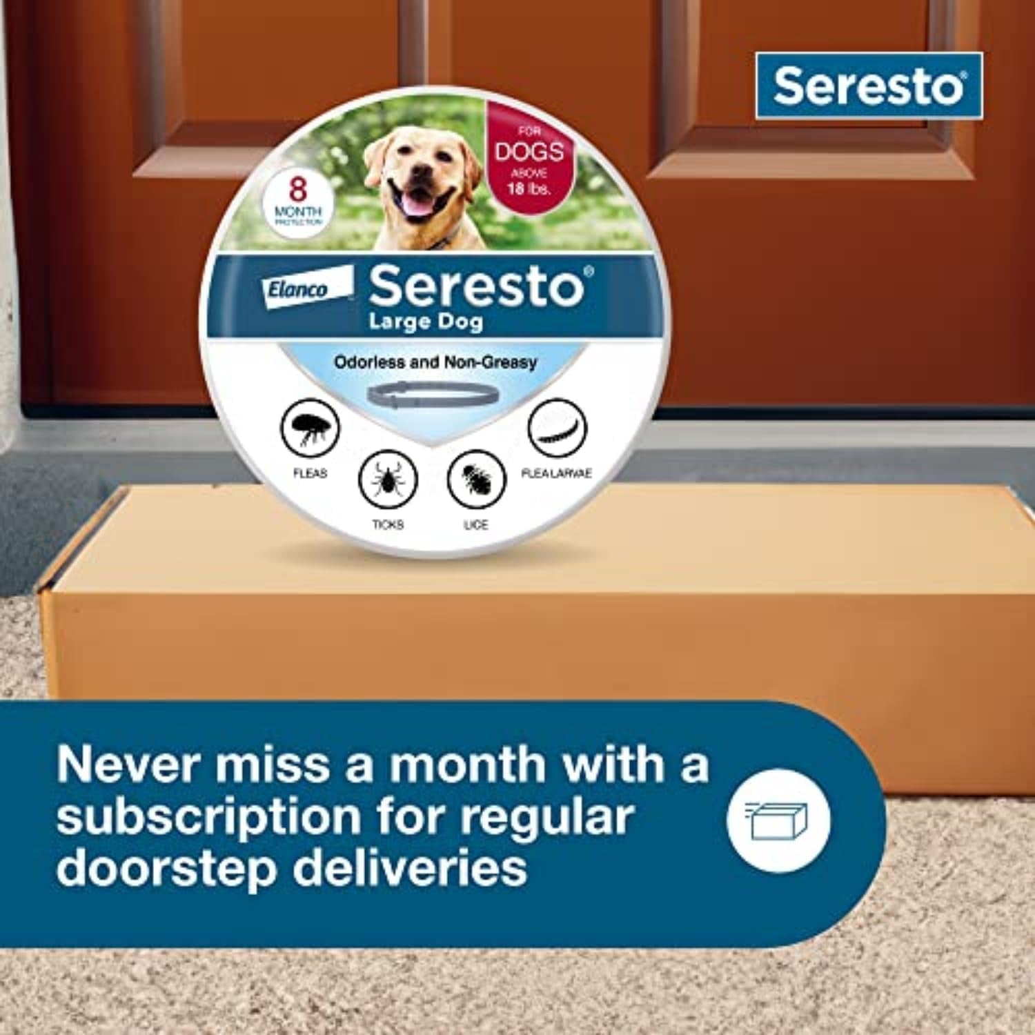 Seresto Flea and Tick Collar for LARGE Dogs NEW & SEALED!