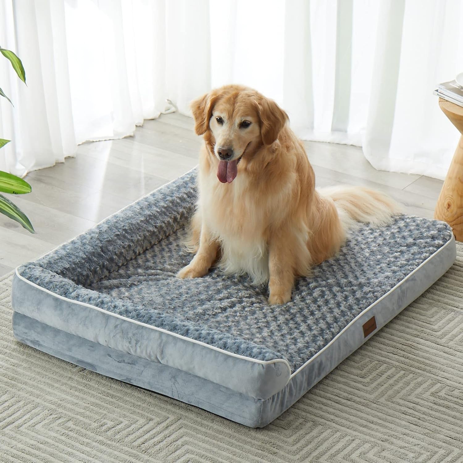 Orthopedic Dog Bed for Extra Large Dogs-Big Waterproof Sofa Dog Bed with Removable Washable Cover, Large Pet Bed with Waterproof Lining and Nonskid Bottom,Pet Bed for Large Dogs
