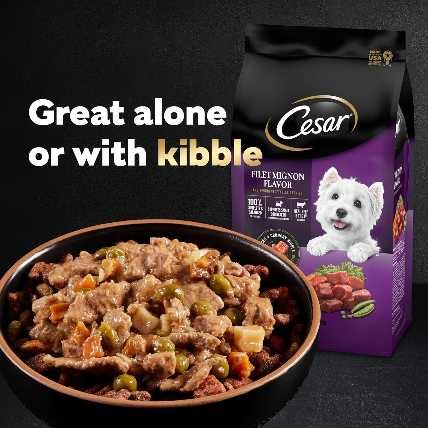 48 Pack Cesar Home Delights Variety Pack Small Breed Adult Wet Dog Food,3.5 Oz