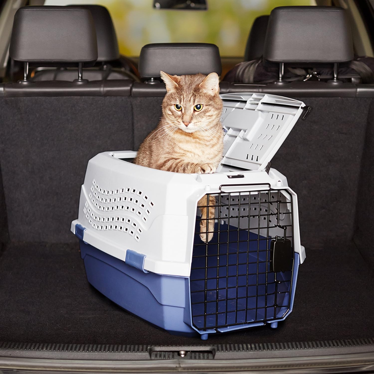 Pet, Cat, Dog Travel Carrier, 23" 2-Door Top-Load Hard-Sided Portable Dog Kennel