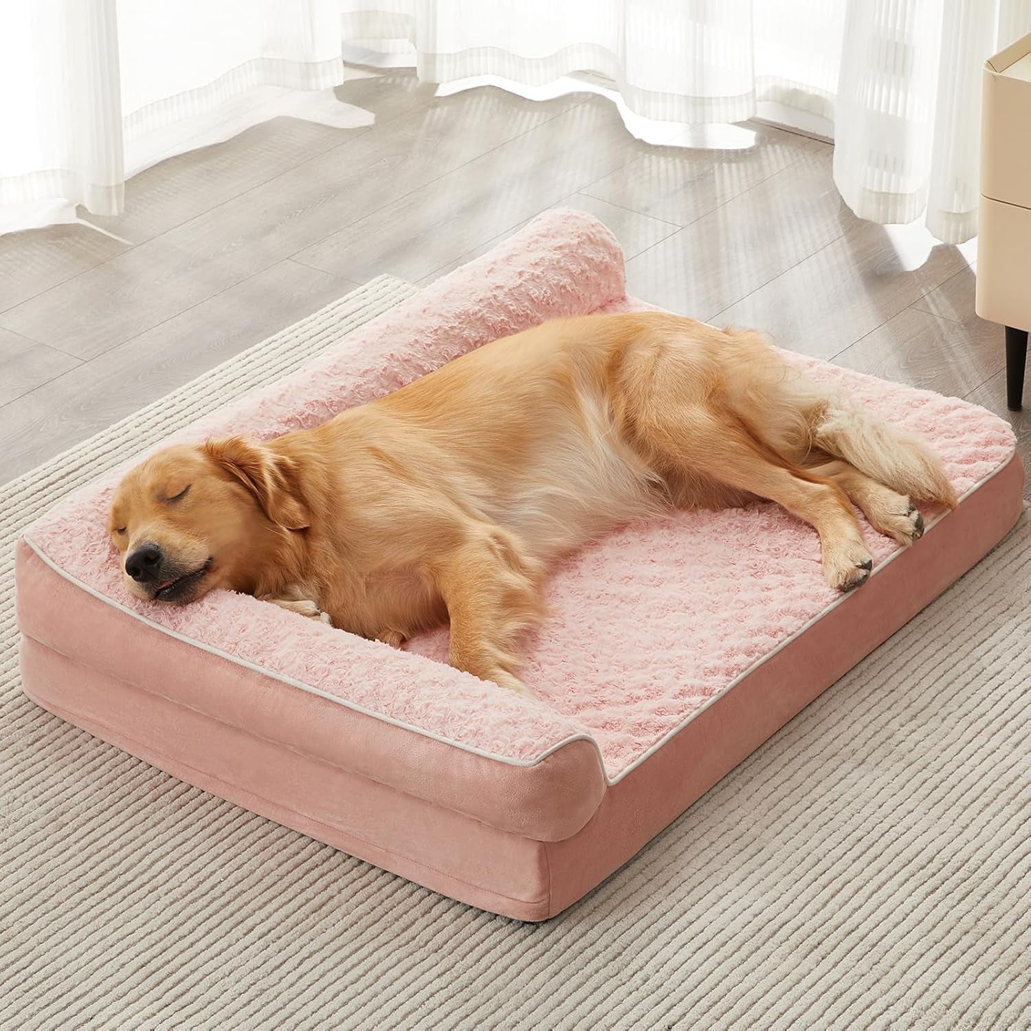 Orthopedic Dog Bed for Extra Large Dogs-Big Waterproof Sofa Dog Bed with Removable Washable Cover, Large Pet Bed with Waterproof Lining and Nonskid Bottom,Pet Bed for Large Dogs